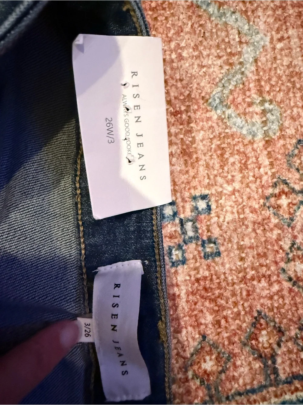 Women's Distressed Dark Blue Flare Jeans